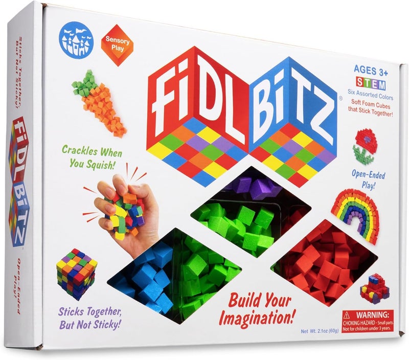 Play Visions FidlBitz® - Revolutionary Cubes That Stick Together, But Not Sticky! (Deluxe Set) - Image 2